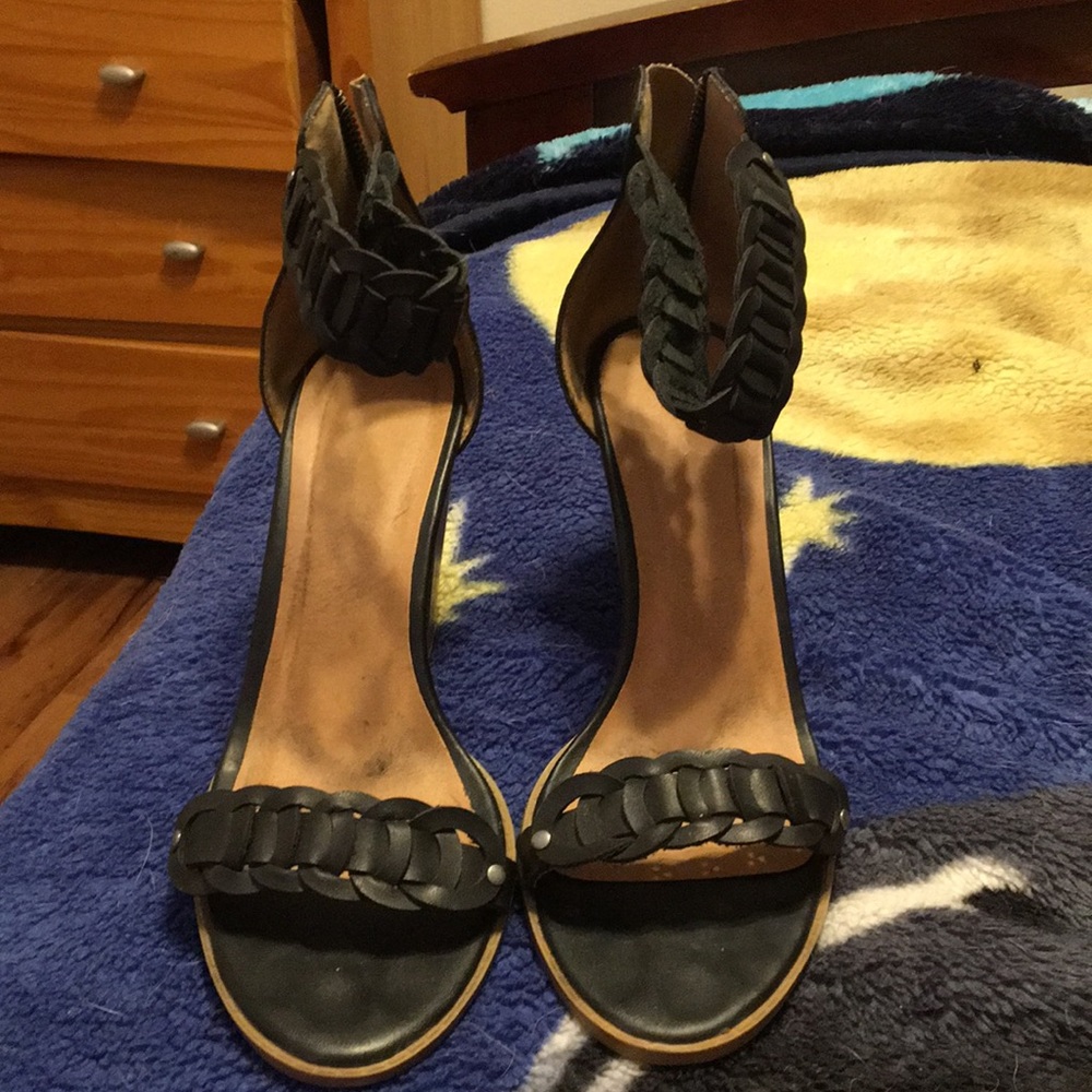 Black summer heels
